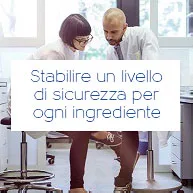 stabilire livello di sicurezza per gli ingredienti