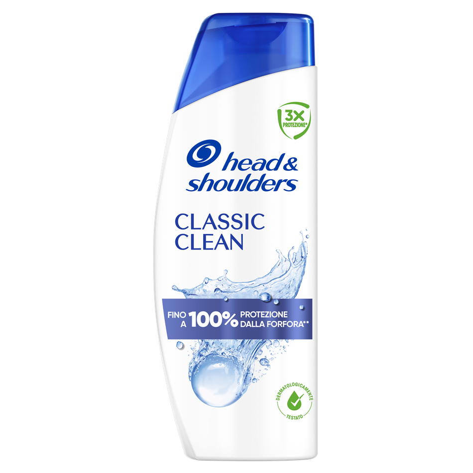 flacone shampoo antiforfora Classic clean head & shoulders 