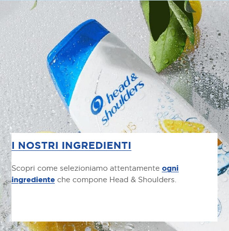 ingredienti shampoo antiforfora head & shoulders