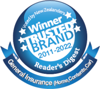 Reader's Digest Winner trusted brand logo (general insurance) 2011-2022