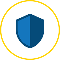 Icon of a shield (employers liability)
