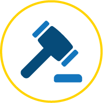 Icon of a hammer (statutory liability)