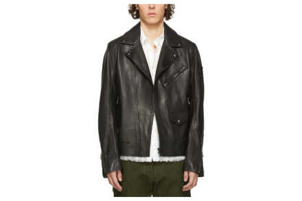 Belstaff Black Leather Fenway Jacket