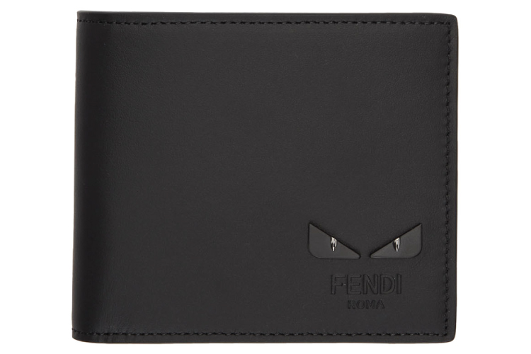 Fendi Black Bag Bugs Bifold Wallet