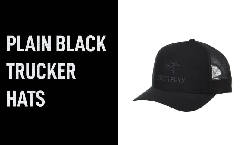Plain Black Trucker Hat in 2019