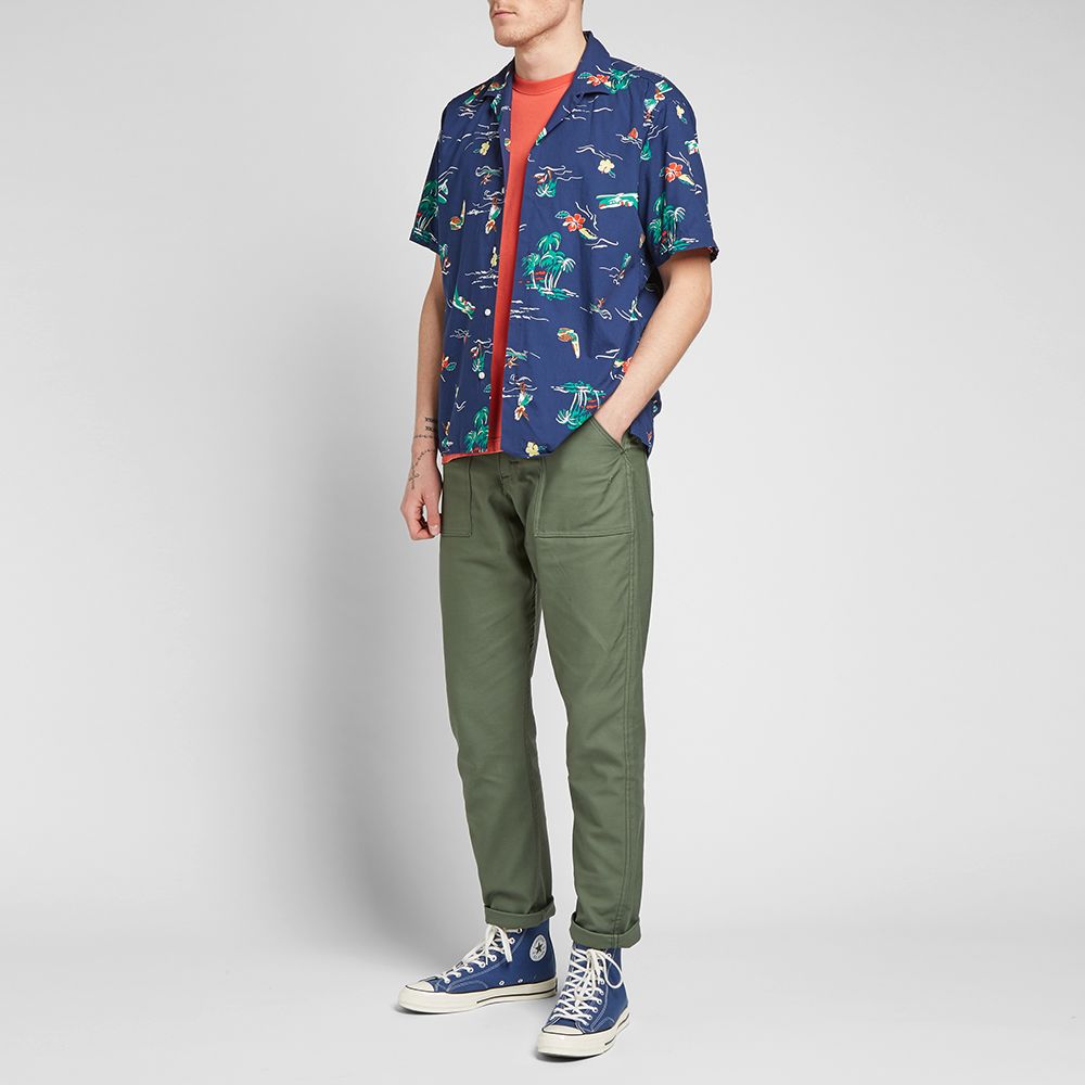 Gitman Vintage Short Sleeve Camp Collar Surf & Turf Shirt Outfit