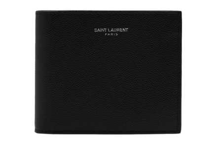 Saint Laurent East/West Grain Leather Wallet