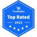 Award - TrustRadius Top Rated 2023