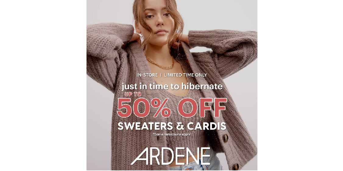[Image] [offer] All Sweaters & Cardis are up to 50% off at Ardene