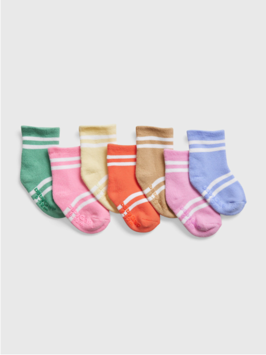 [Shop The Look] Baby Printed Socks (7-Pack)