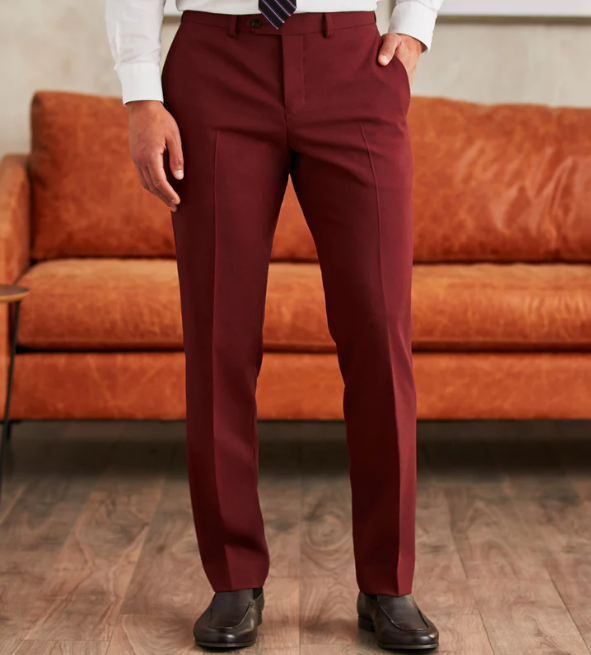 Slim Fit Solid Suit Separate Pants