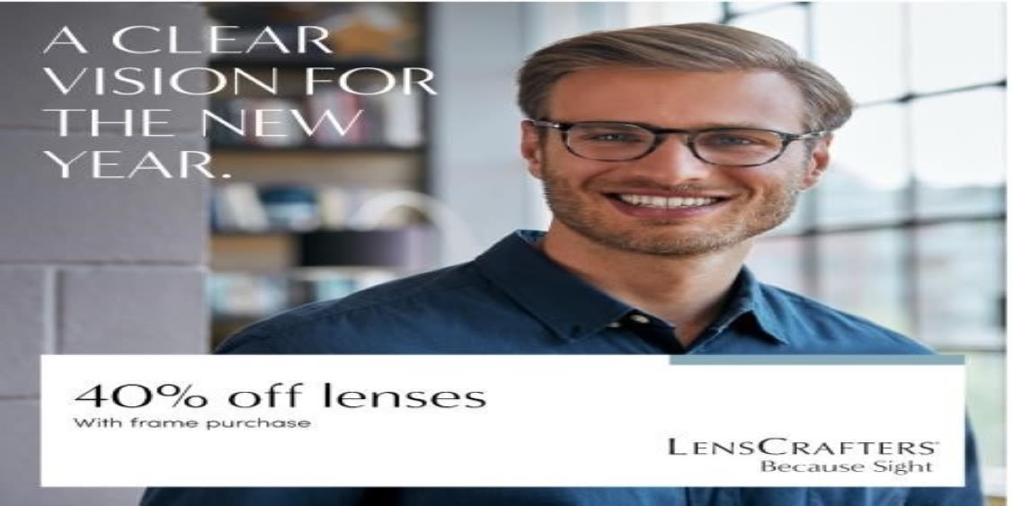 [Image] [offer] 40% off your lenses with the purchase of a frame