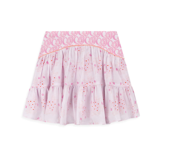 Chloe Girl's Floral Print Skirt