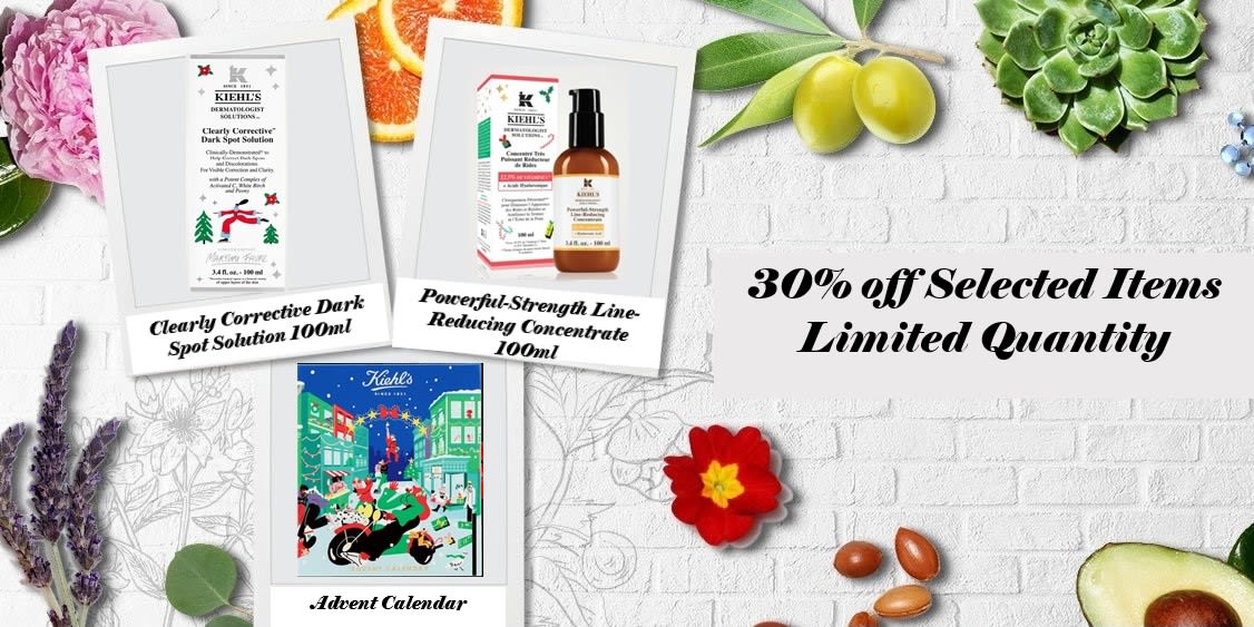 [Image] [offer] Kiehl's: 30% off Selected Items Limited Quantity