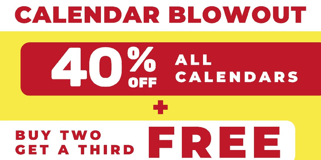 [Image] [offer] Calendar Blowout!
