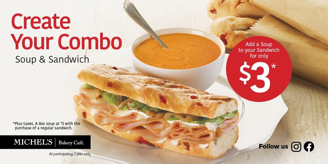 [Image] [offer] Create your combo Soup & Sandwich