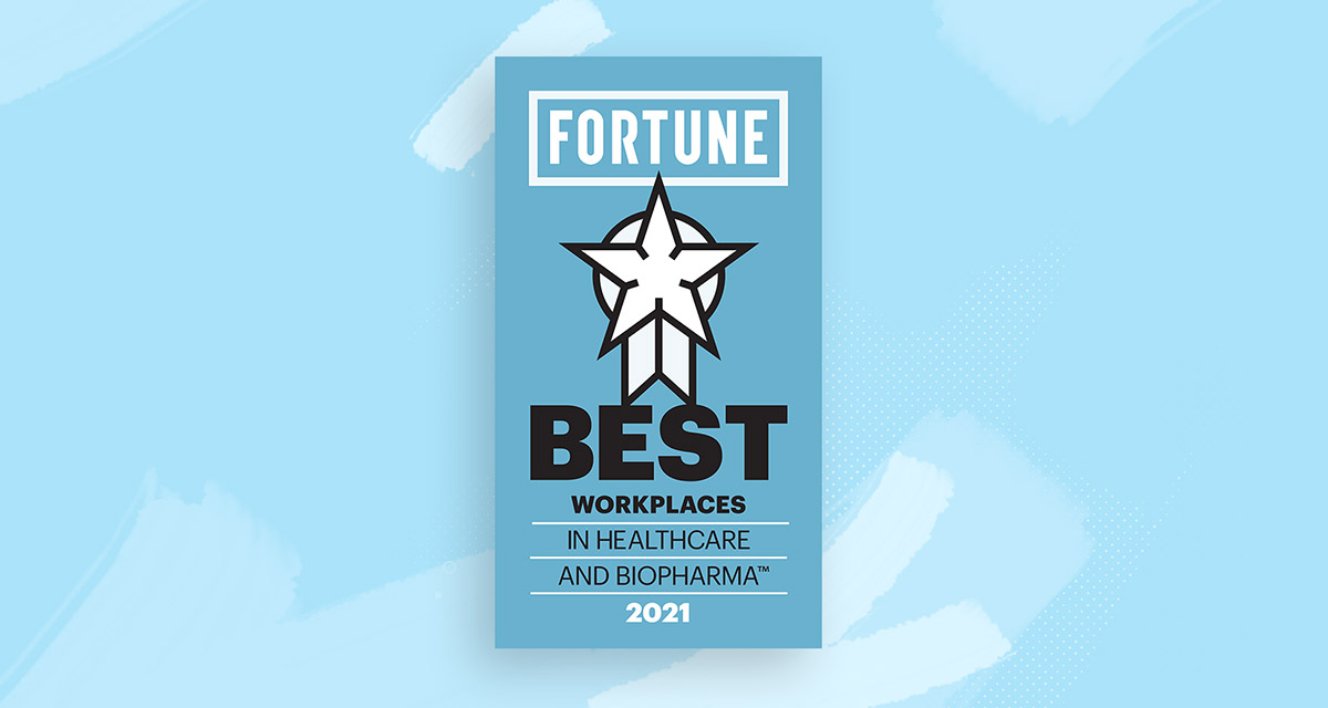 The Fortune Best Workplaces in Healthcare badge logo. 