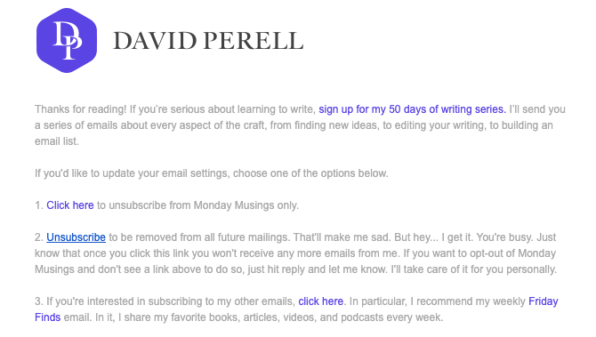 David Perell - Email Signature