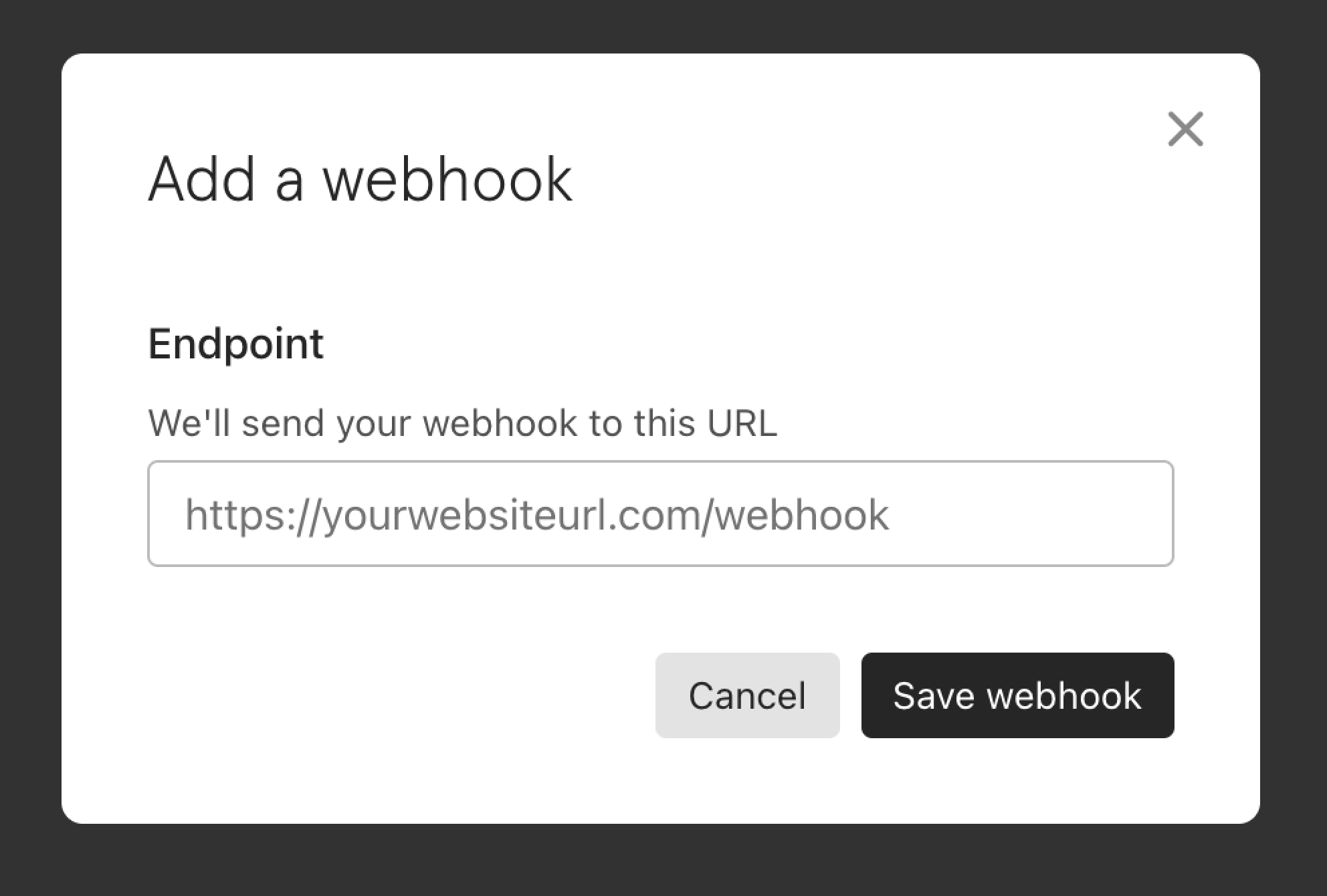 Typeform - Add a webhook