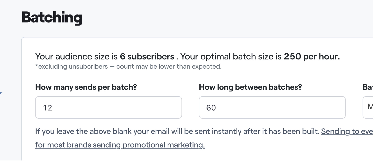 Batching Counts