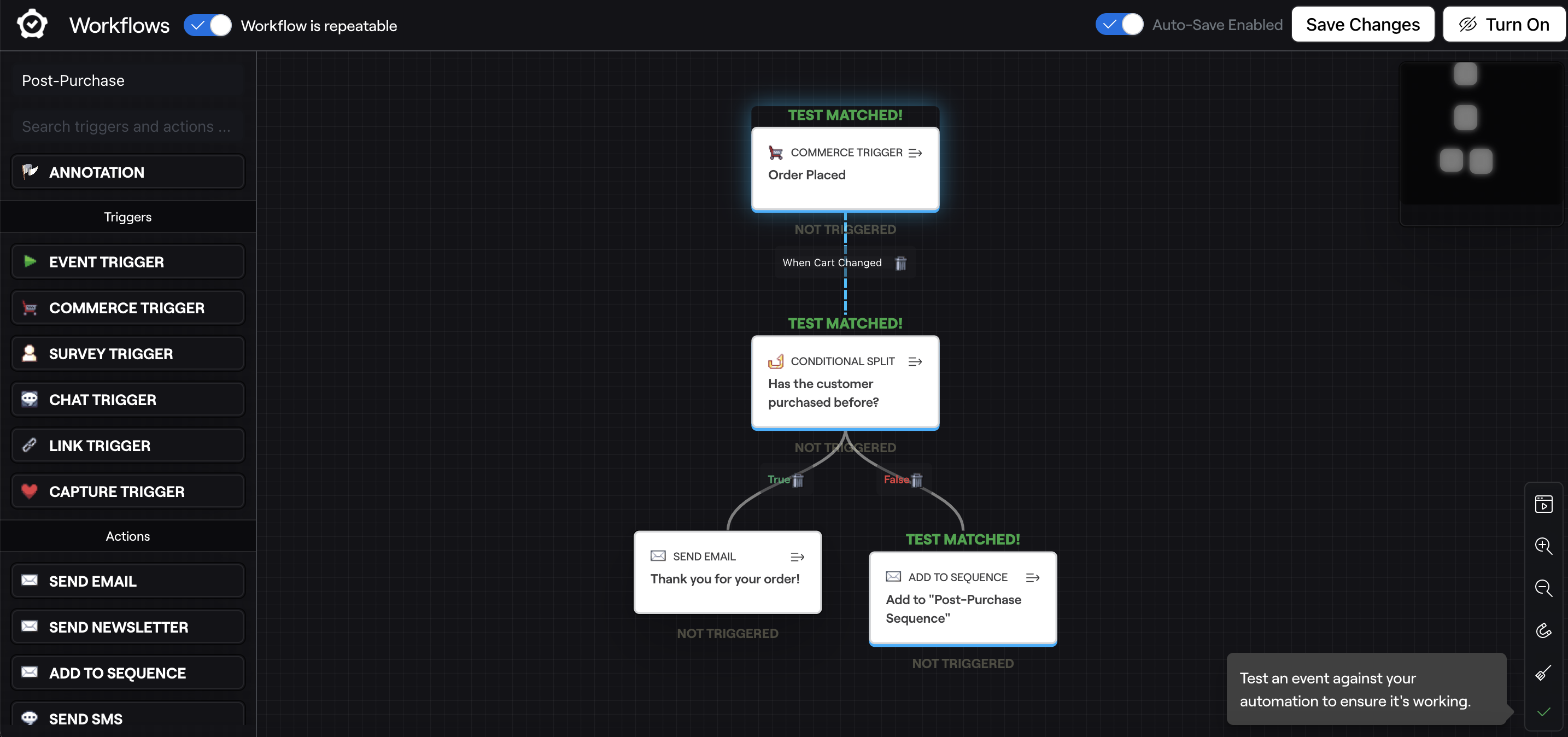 Post-Purchase - Workflow Test