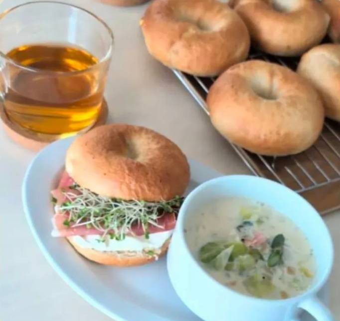 スペルト小麦のベーグル
