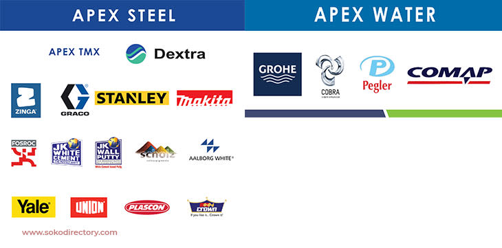 Apex Steel: Home to the World’s Leading Construction Brands