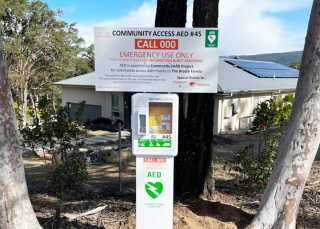 IMAGE: The Community Defib Project has an AED situated at Cedar Ridge Road, Kurrajong.