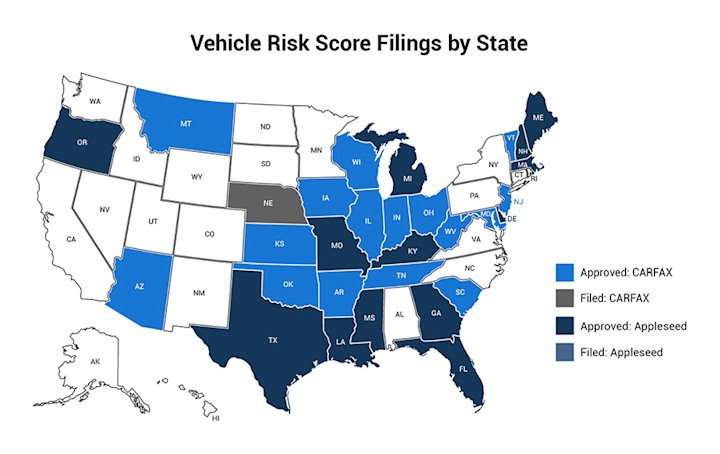 Vehicle Risk Score Filings by State