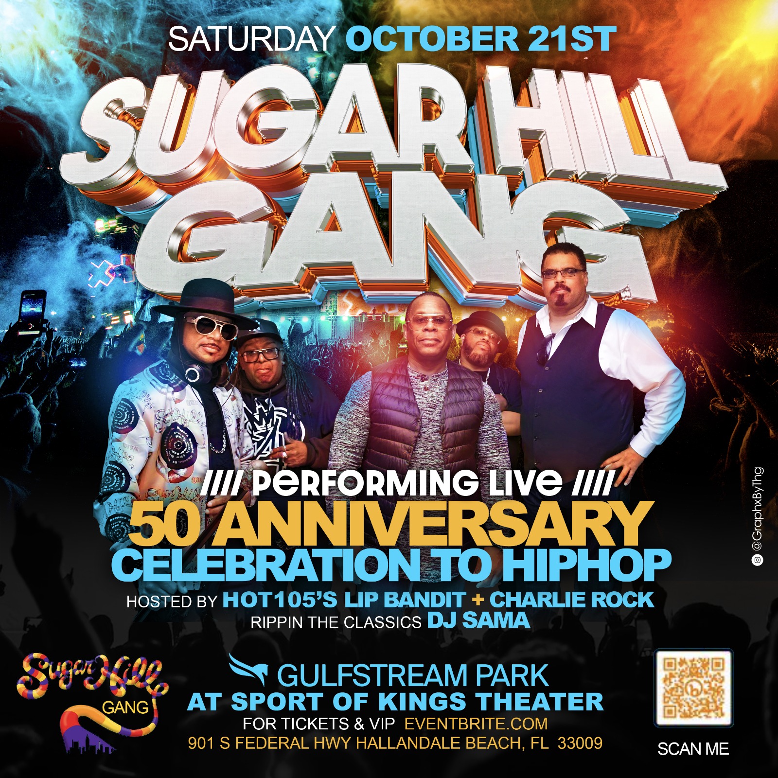 Sugarhill Gang LIVE in Concert | Hallandale Beach, Miami