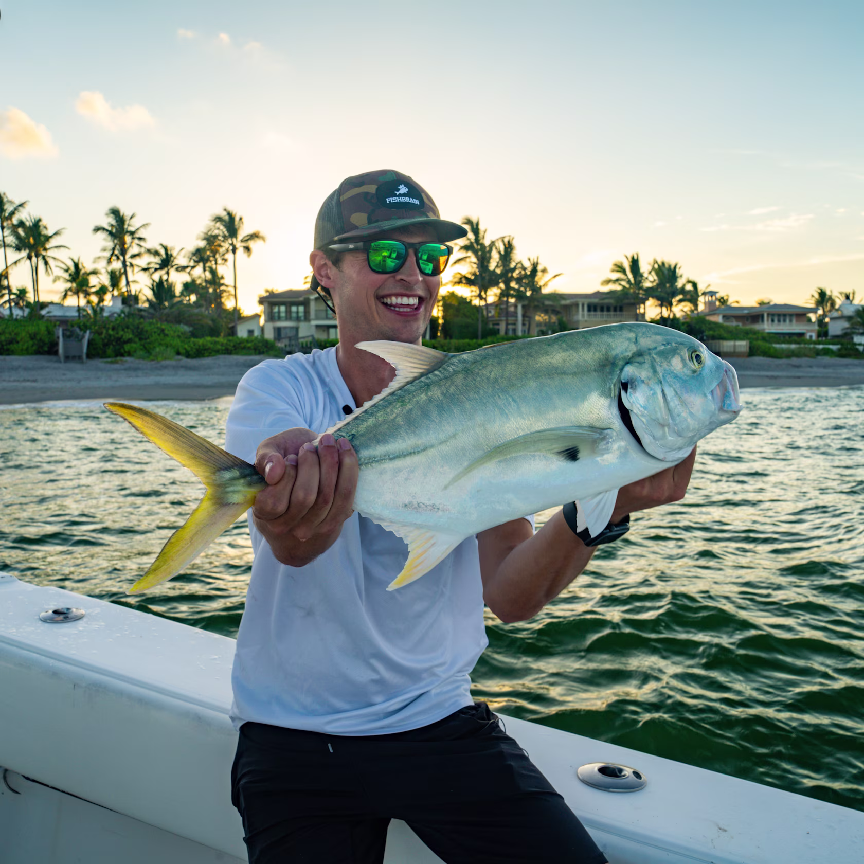 A jack crevalle caught during Florida's fall mullet run.