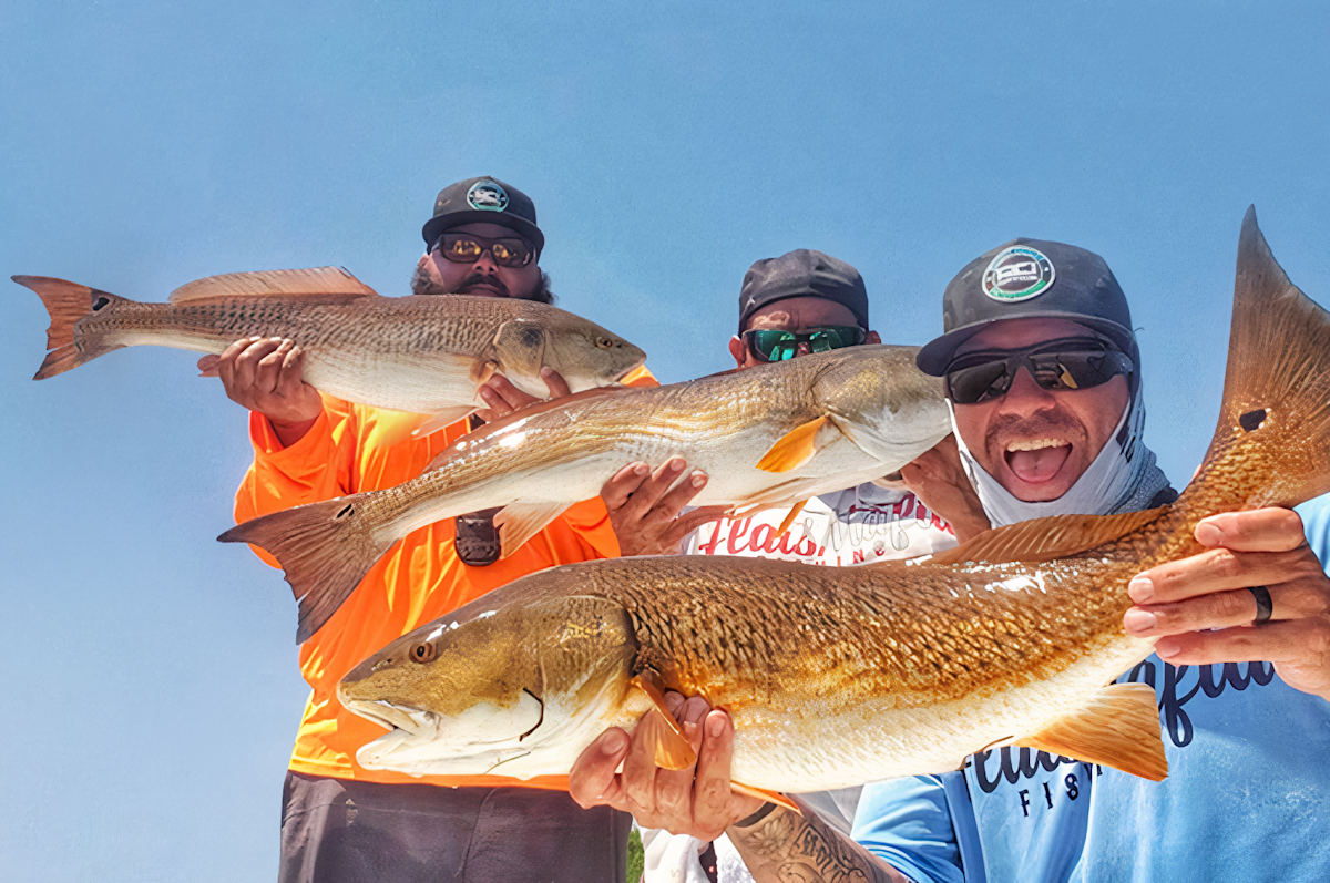 Fall fishing for bull redfish