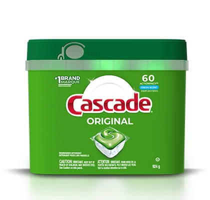 Cascade Original dishwasher pods fresh scent 60 pack container