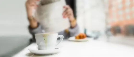 Tasse à café tachée