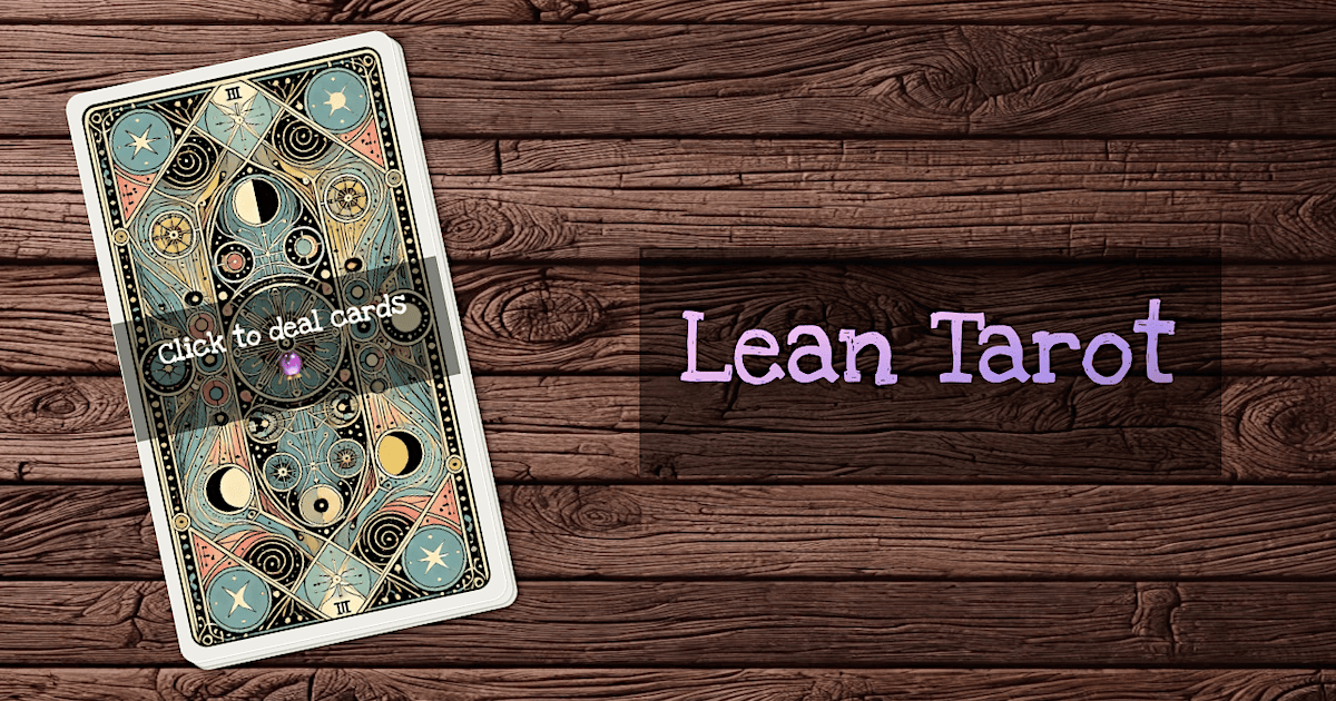 Blog - LeanTarotRetrospective: Lean Tarot cards