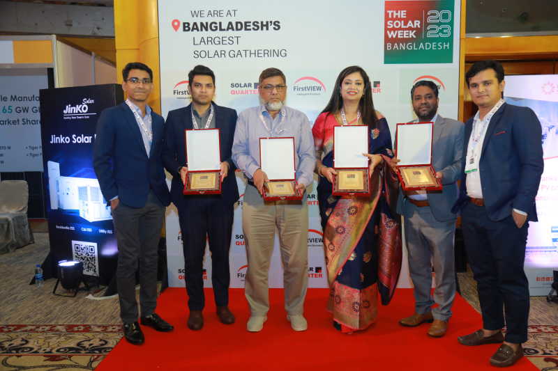 SOLARIC GROUP rewarded Four Prestigious Awards at The Solar Week Bangladesh 2023