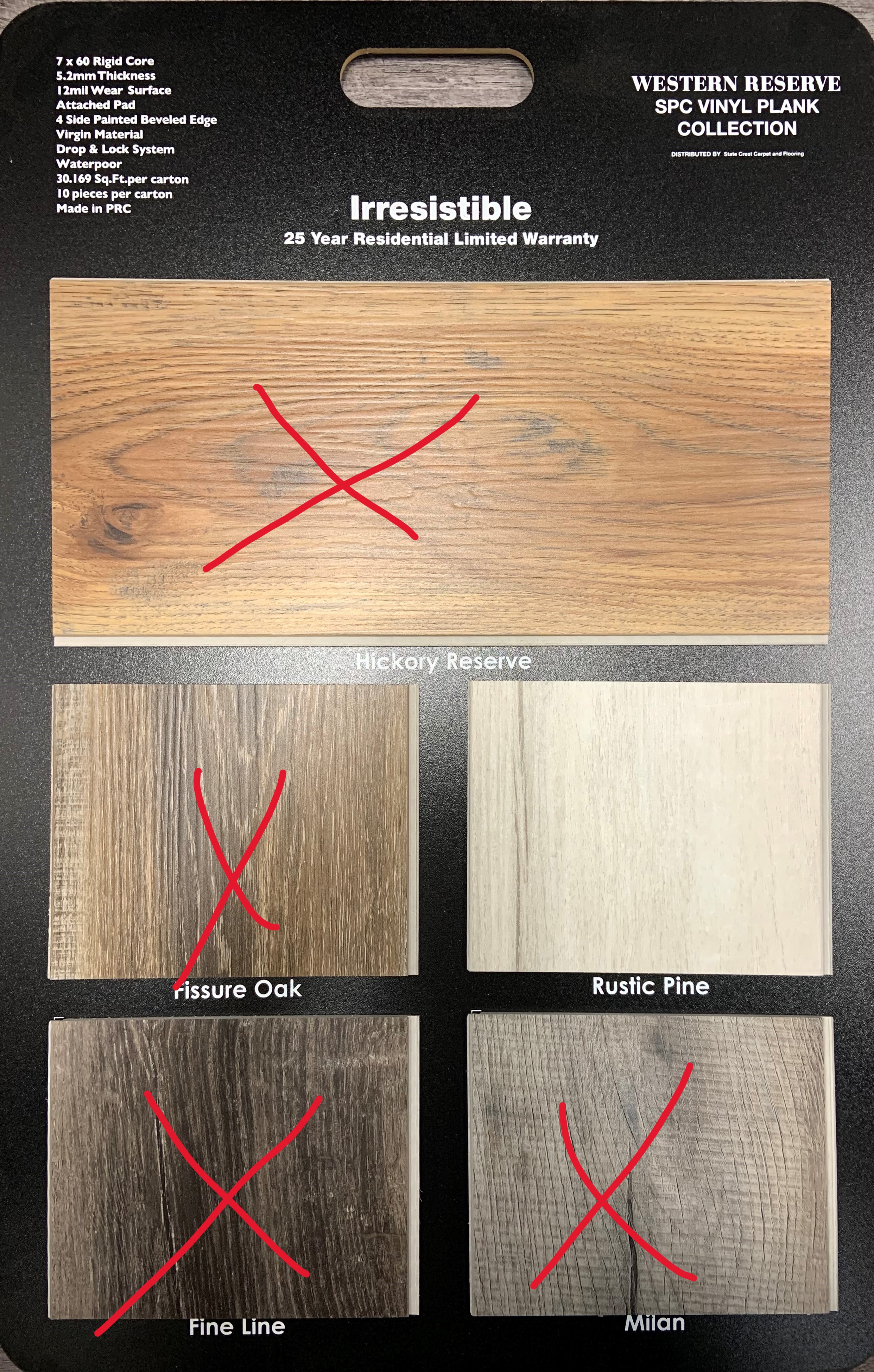 Irresistible - Front of Board Image