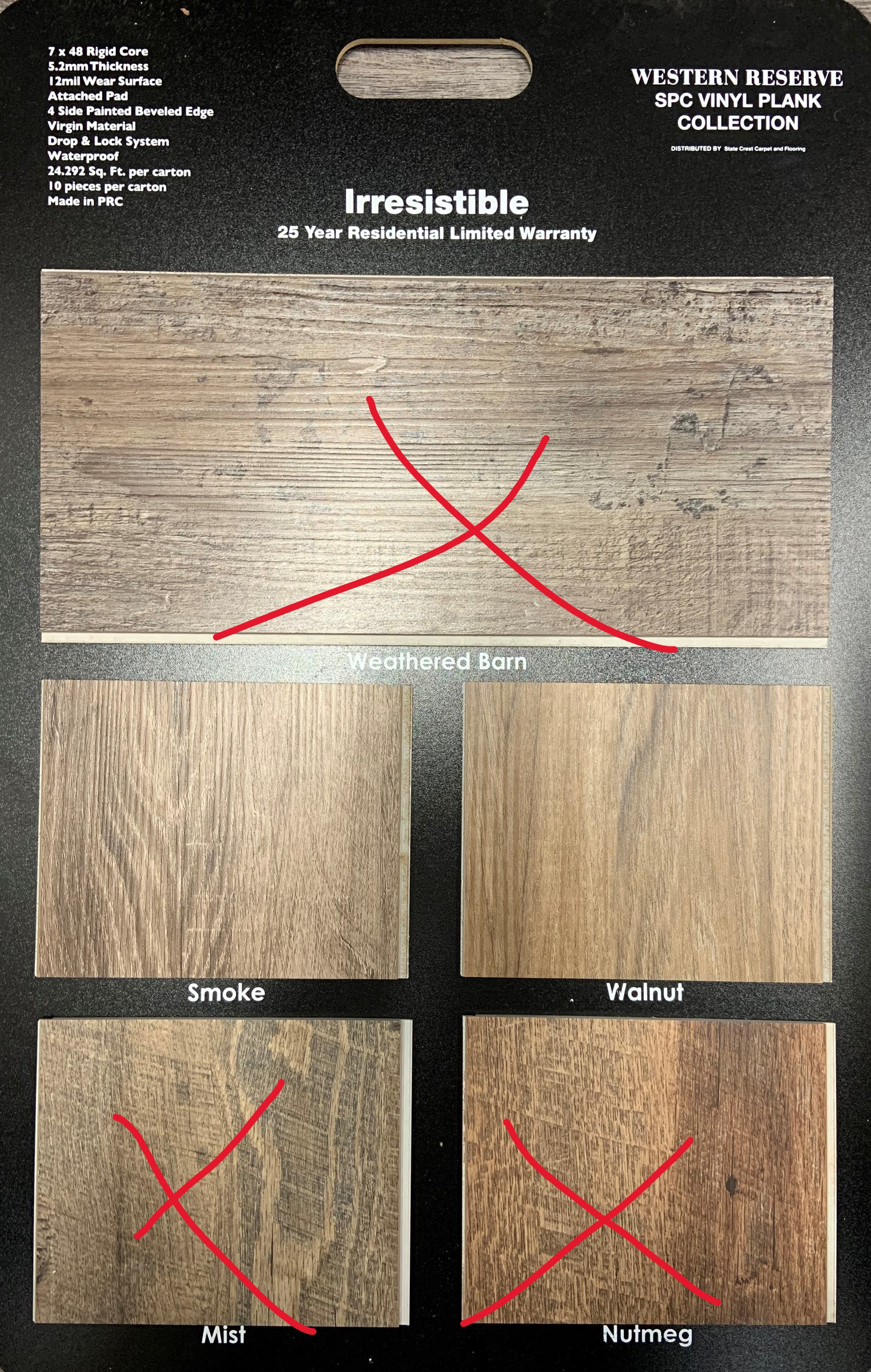 Irresistible - Back of Board Image
