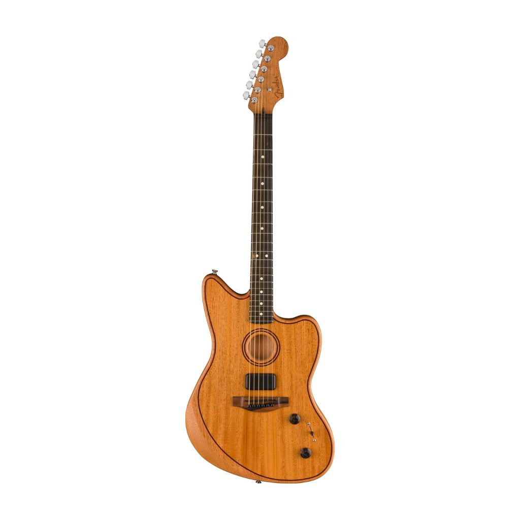 Fender American Acoustasonic Jazzmaster All-Mahogany Acoustic Electric Guitar