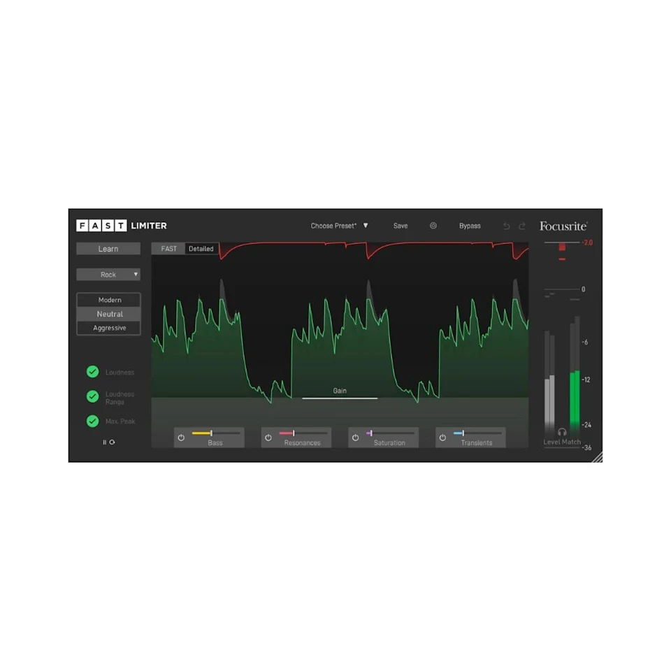 Focusrite Fast Limiter Plugin