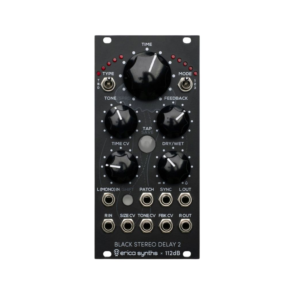 Erica Synths Black Stereo Delay2 Effect Module