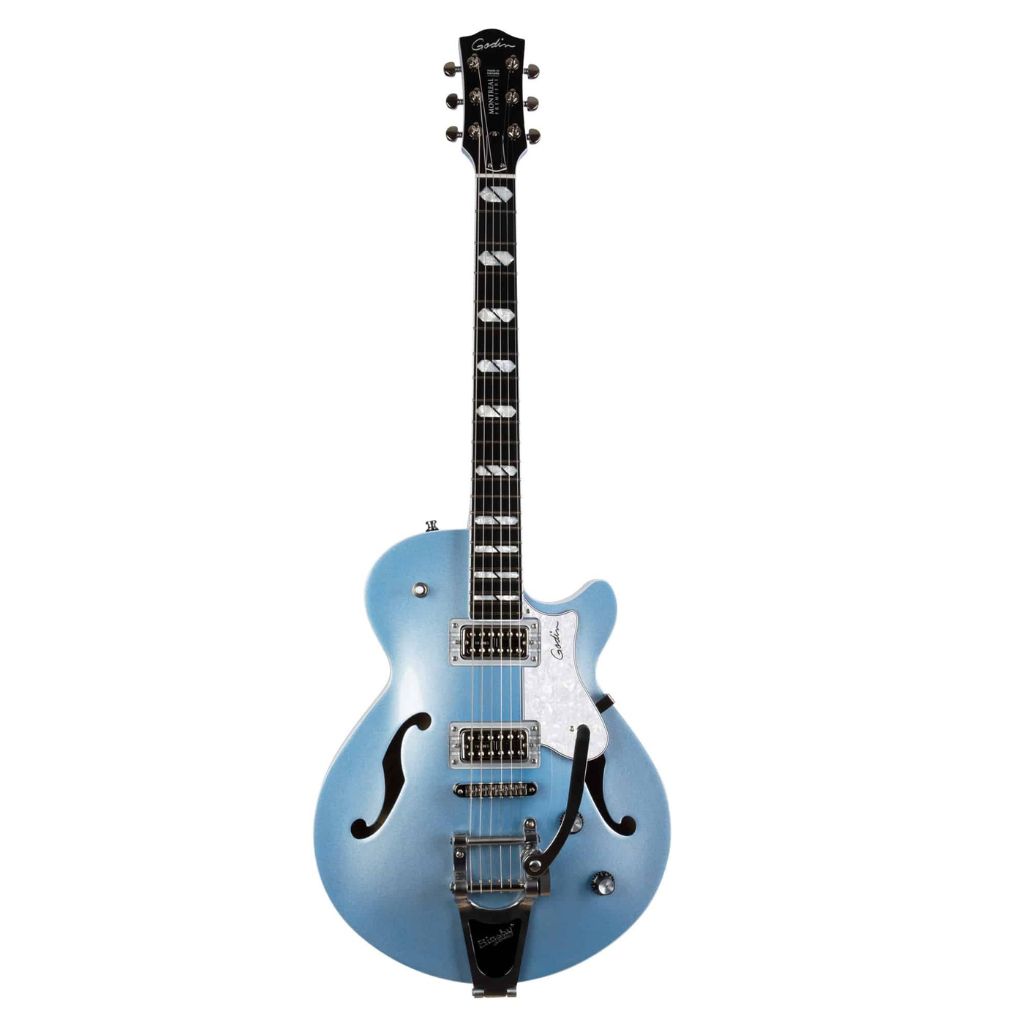 Godin Montreal Premiere LTD Imperial Blue Semi Hollow Body Electric Guitar