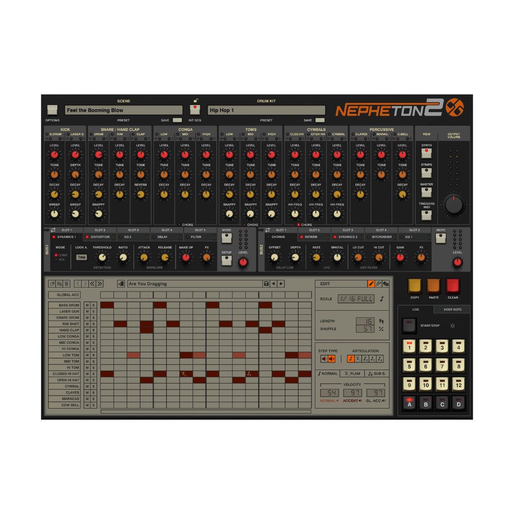 D16 Group Nepheton 2 Drum Machine Plugin