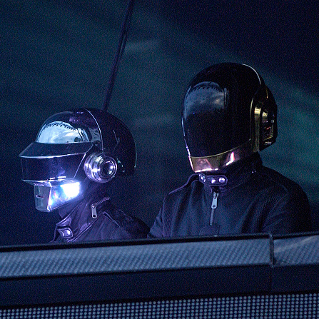 LONDON - JUNE 16: Daft Punk (Thomas Bangalter and Guy-Manuel de Homem-Christo) perform on the main stage during Day Three of the O2 Wireless Festival in Hyde Park on June 16, 2007 in London, England. (Photo by Jim Dyson/Getty Images)