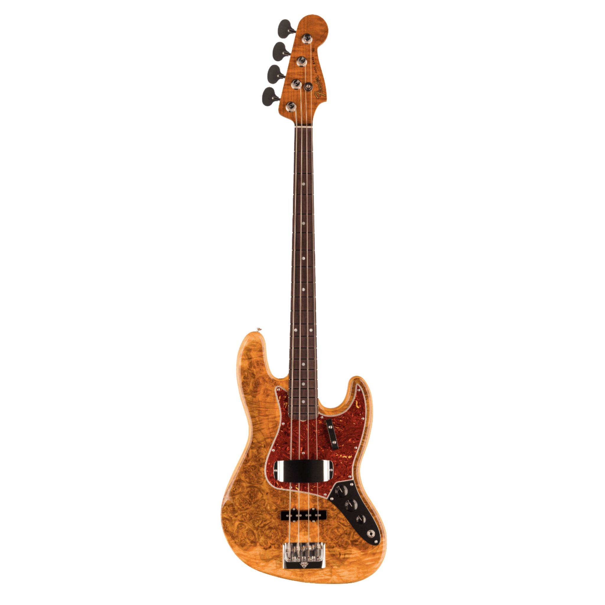 Fender Custom Shop Artisan Maple Burl Jazz Bass NOS Electric Bass Guitar