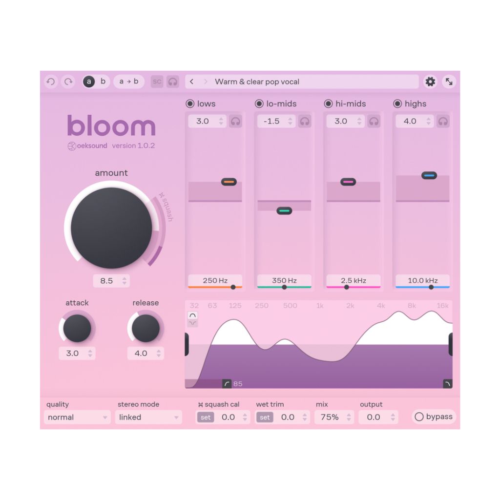 Oeksound Bloom Adaptive Tone Shaper Plugin