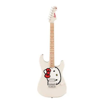 Squier Fender x Hello Kitty White Stratocaster