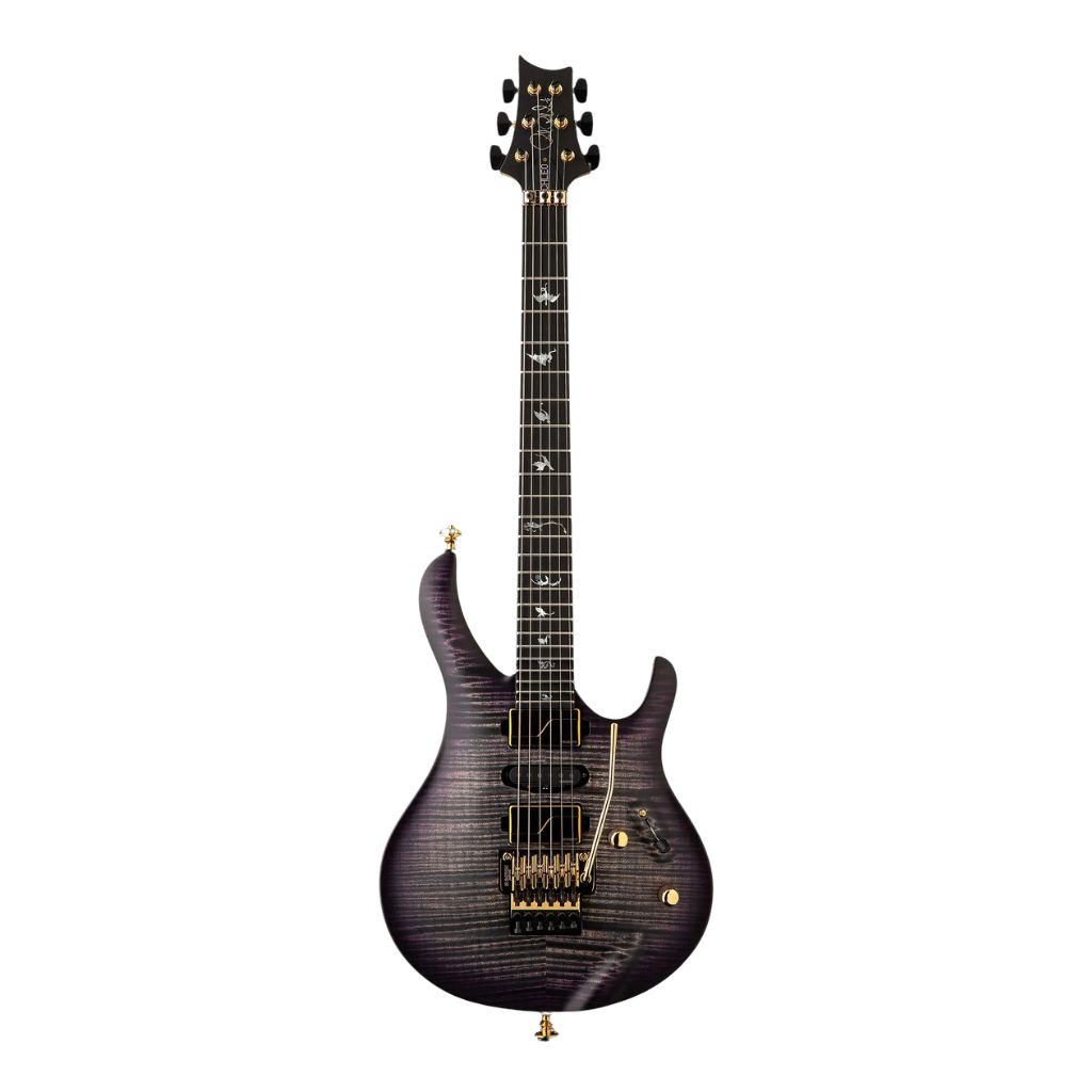 ギター PRS SE Custom24 Quilt Limited Gray Black PRS SE Custom 24 Quilted Carved Top With Ebony Fingerboard