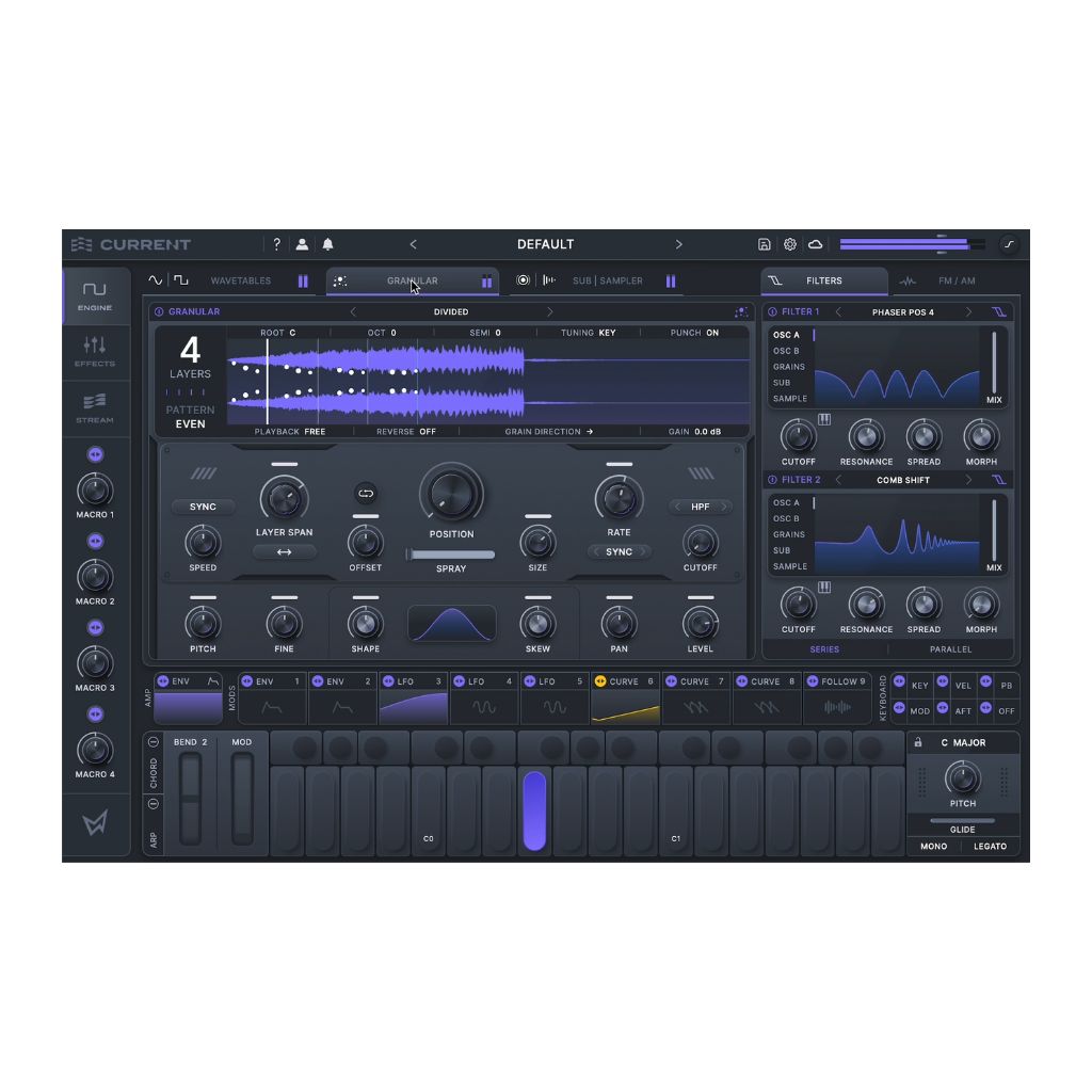 Minimal Audio Current Synthesizer Plugin