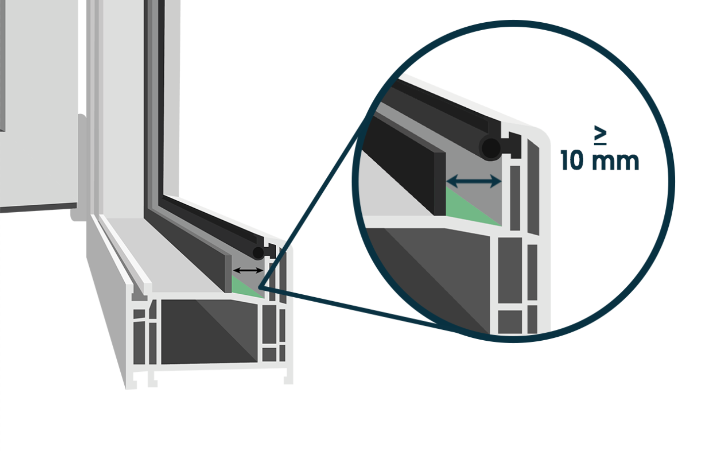 Window center seal